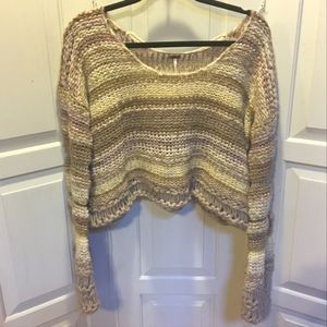 Free People Cropped Sweater